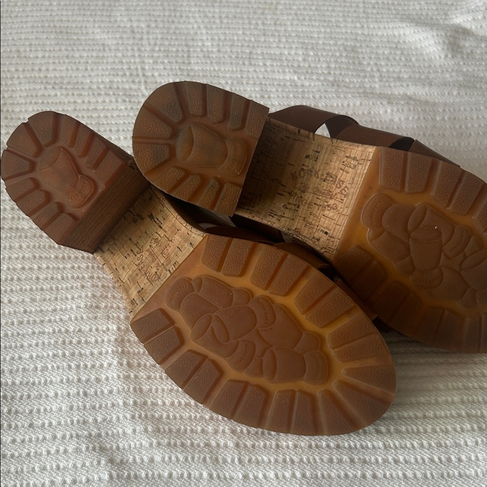 Kork-Ease Tan Leather Mules 8 - Picture 4 of 9